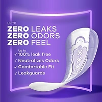 Always Discreet Incontinence Panty Liners for Bladder Leaks, 2 Size, Very Light Absorbency, Long Length