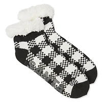 George Women's Santa Cozy Slipper Socks