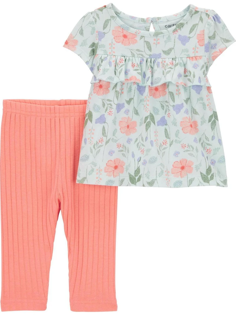 Carter's Child of Mine Newborn girls 2pc set -