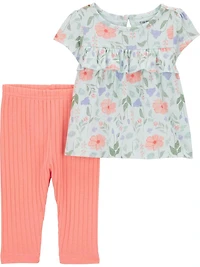 Carter's Child of Mine Newborn girls 2pc set -