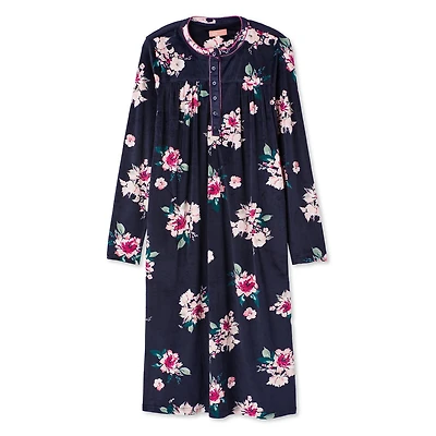 Chemise de nuit en velours Iyla pour femmes Tailles P-TG