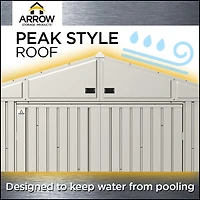 Abri de rangement en acier Arrow Elite, 3 x 2,4 m Gris bleu