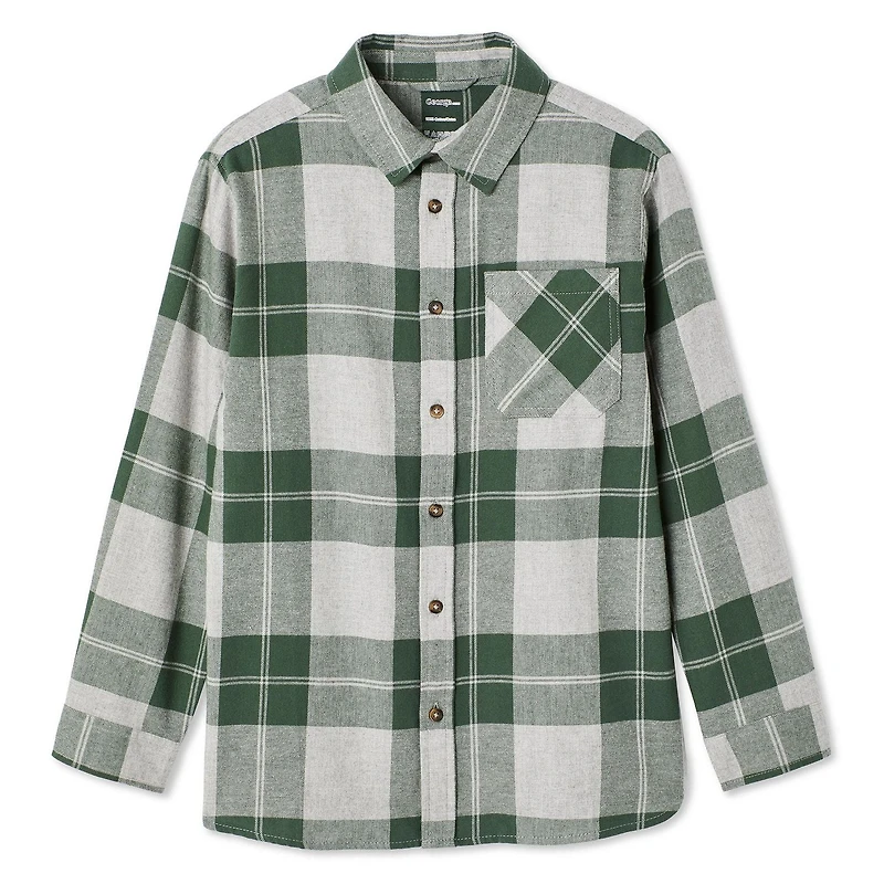 George Boys' Plaid Flannel Shirt