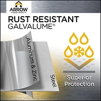 Arrow Elite 12 x 14 x 8 ft Blue Grey Steel Storage Shed