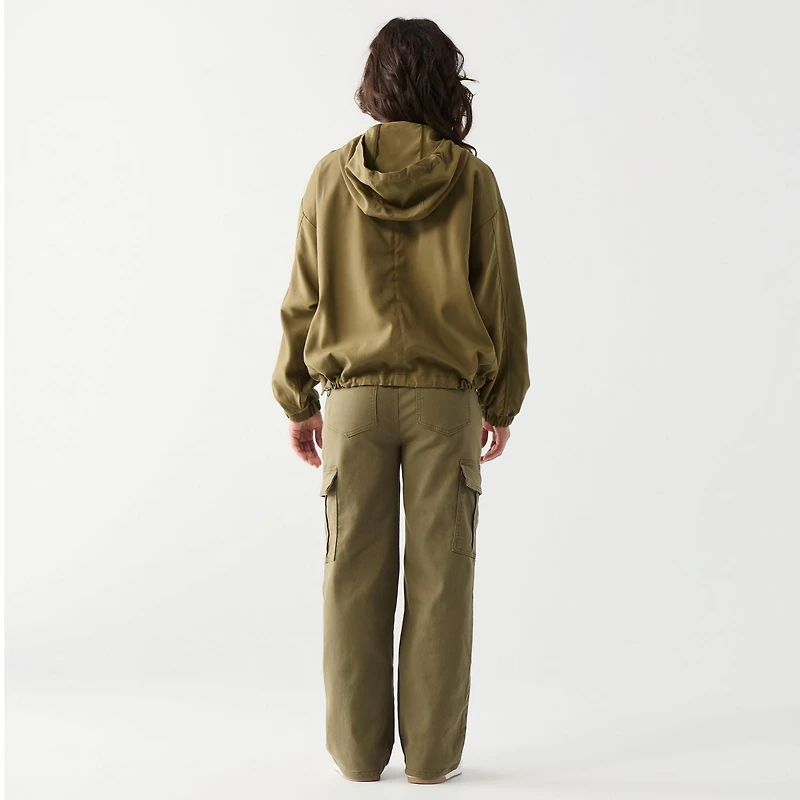 DV L/S Jacket with drawstring hood and large cargo pockets