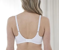 Bestform 9706233 Floral Trim Wireless Cotton Bra with Lightly-Lined Cups, Sizes 38C-44D