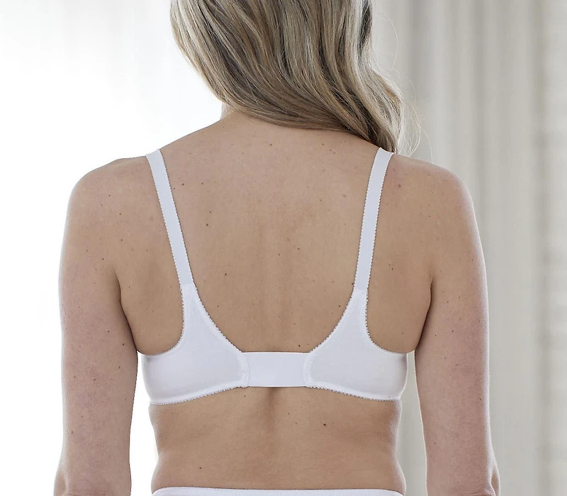 Bestform 9706770 Comfortable Unlined Wireless Cotton Bra with Front Closure, Sizes 36B-42D