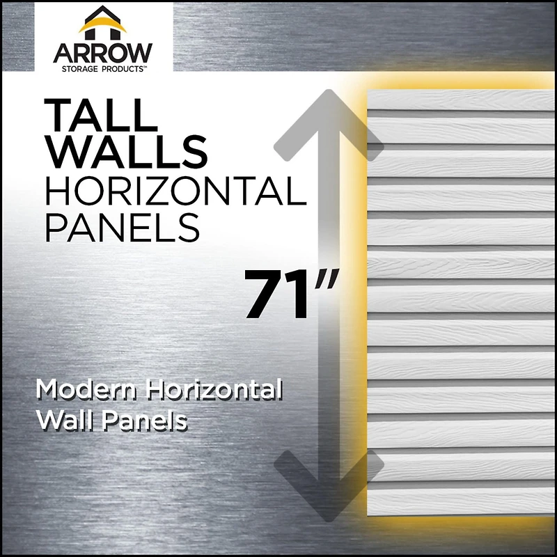 Arrow Select Steel Storage Shed Steel Storage Shed, 8x4, Blue Grey