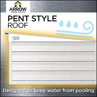 Arrow Select Steel Storage Shed Steel Storage Shed, 8x4, Blue Grey