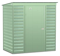 Arrow Select Steel Storage Shed Steel Storage Shed, 6x4, Sage Green