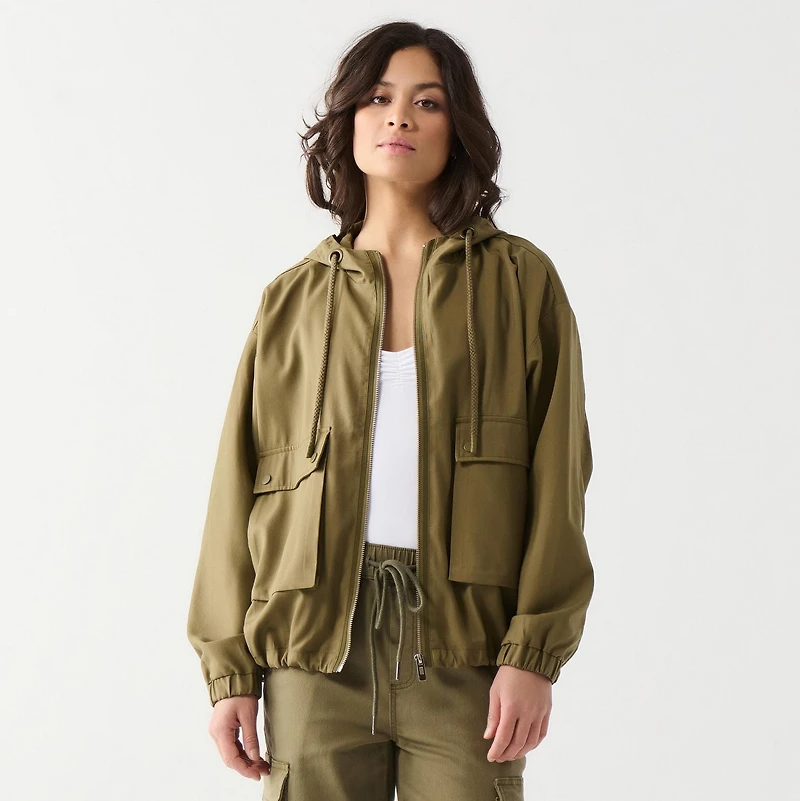 DV L/S Jacket with drawstring hood and large cargo pockets