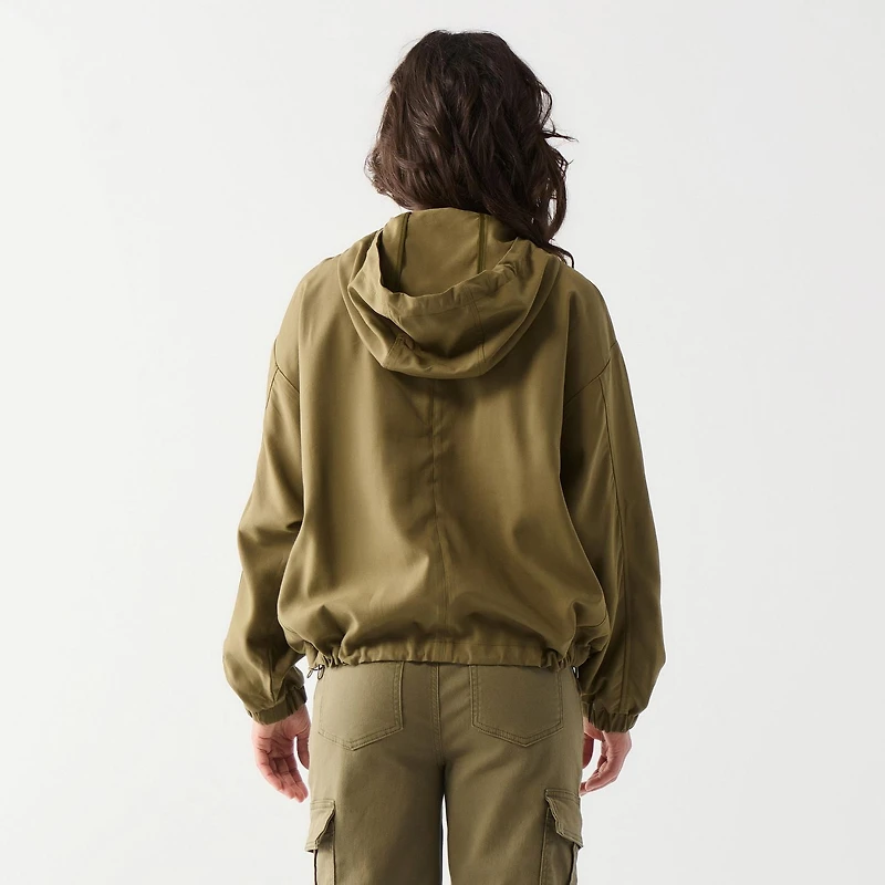 DV L/S Jacket with drawstring hood and large cargo pockets