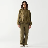 DV L/S Jacket with drawstring hood and large cargo pockets