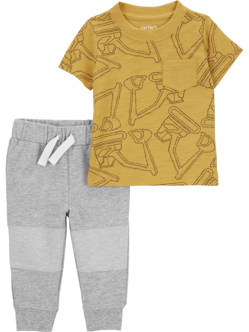Carter's Child of Mine Newborn boys 2pc set - Construction