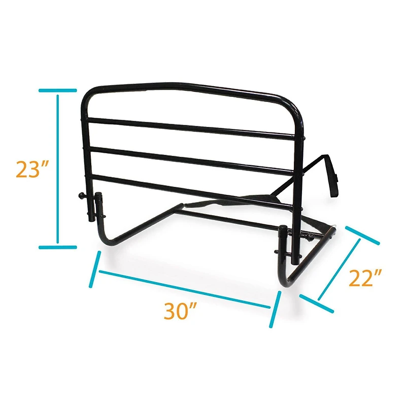 Stander 30 inch Bed Rail for Seniors, Adjustable Bed Assist Rails for Elderly Adult Support