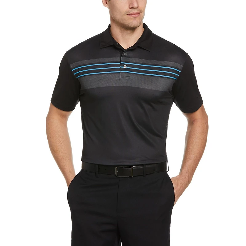 Ben Hogan Men's Chest Stripe Golf Polo Shirt