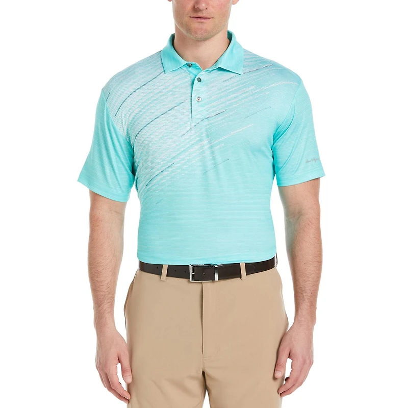 Ben Hogan Men's Chest Print Golf Polo Shirt