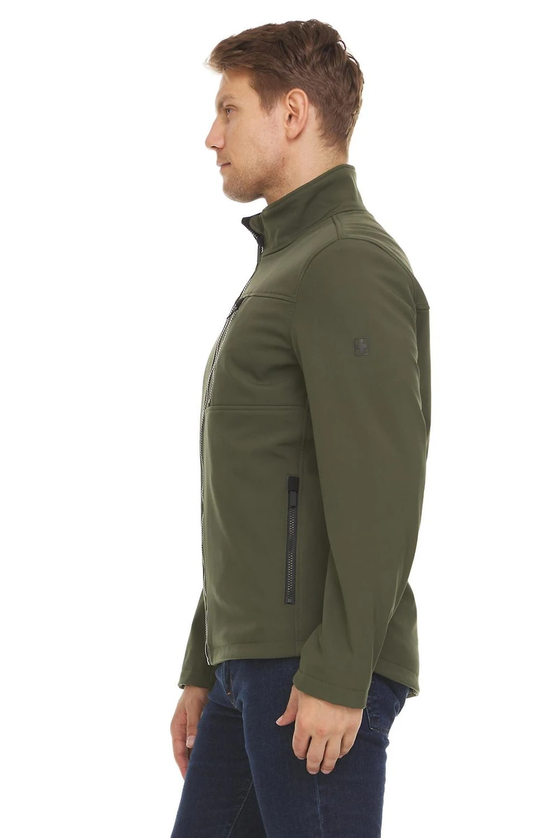 Veste à coquille souple avec doublure berbère Swiss Tech pour homme