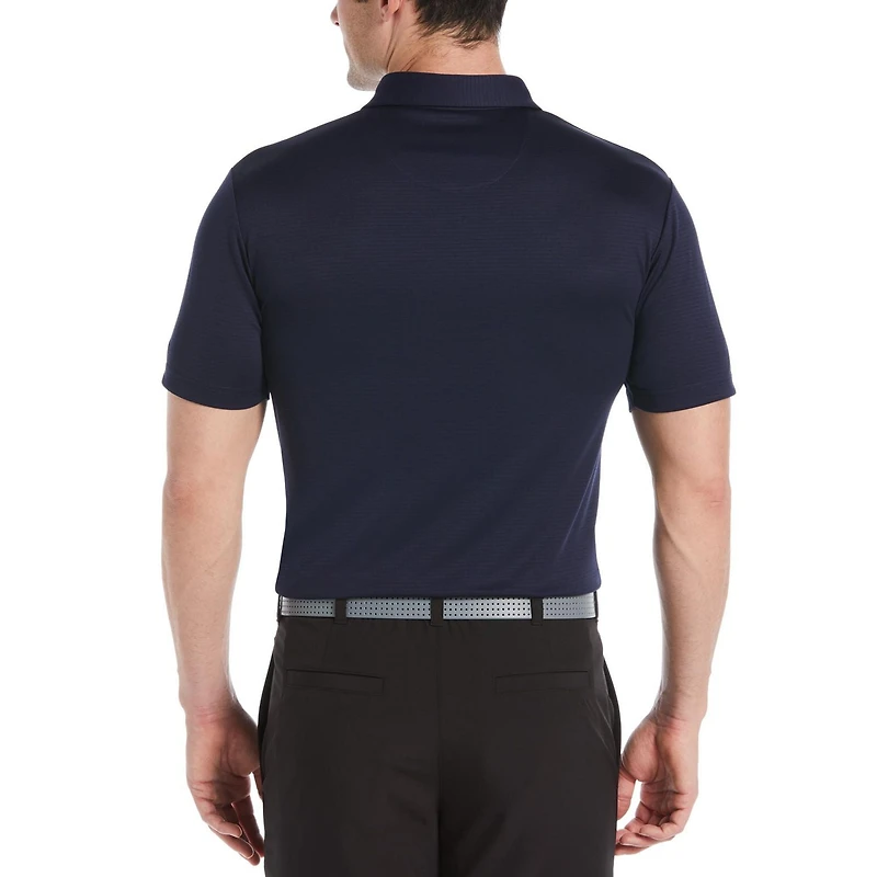 PGA TOUR Course Essentials Men's Easy Care Solid Golf Polo Shirt