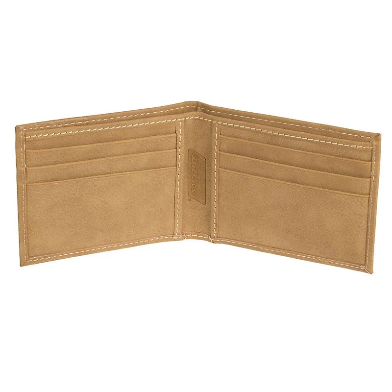 Genuine Dickies Men's Slim Fold Leather Wallet