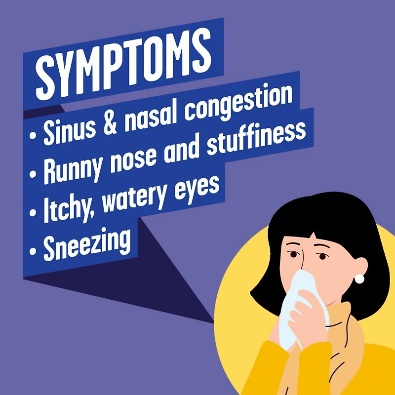 Reactine Regular Strength Antihistamine Tablets - 5mg Cetirizine Hydrochloride - 24 Hour Allergy Relief Medicine