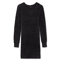 No Boundaries Women's Eyelash Sweater Dress