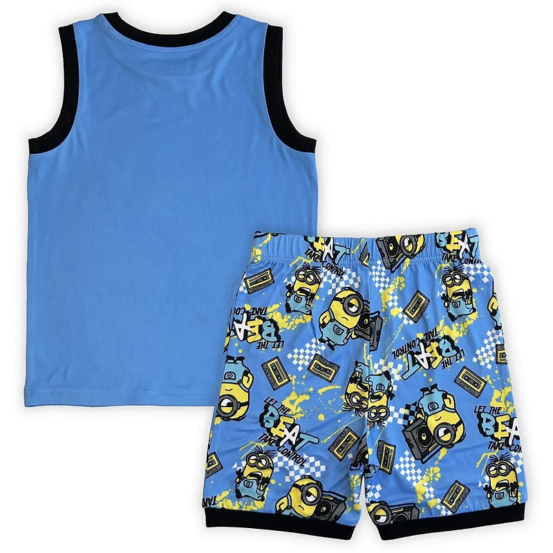 Minions/DME Ensemble 2 pièces pyjama débardeur et short sans manches pour garçon