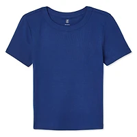 No Boundaries Women's Rib Baby Tee