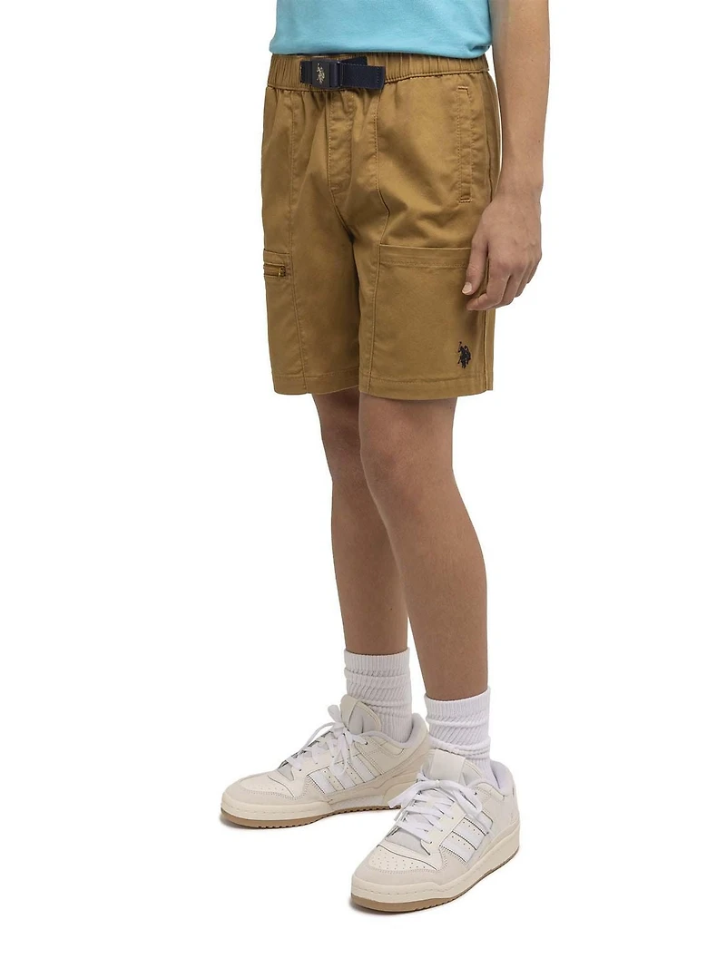 U.S. Polo Assn. Short à enfiler avec boucle Adventure pour garçon