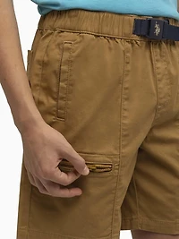 U.S. Polo Assn. Short à enfiler avec boucle Adventure pour garçon