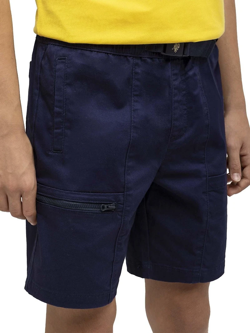 U.S. Polo Assn. Short à enfiler avec boucle Adventure pour garçon