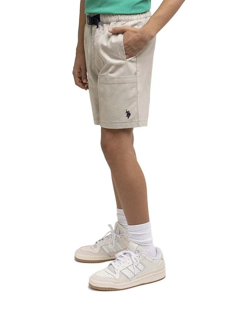 U.S. Polo Assn. Boy's Adventure Buckle Pull on Short