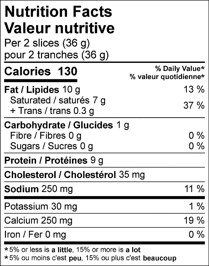 Saputo Gouda Cheese Slices, 180 g