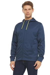 Chandail à capuche en laine polaire avec fermeture éclair Swiss Tech  pour homme