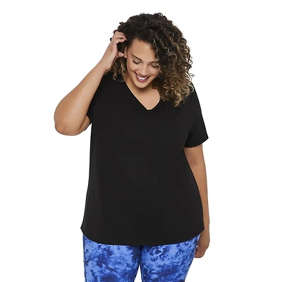 T-shirt de base Athletic Works Plus pour femmes