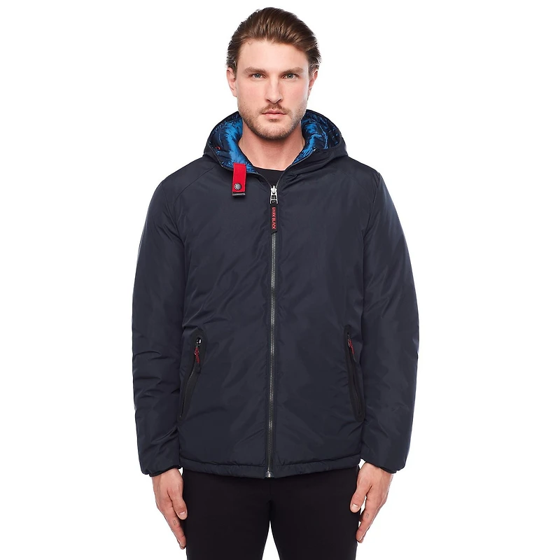 Dark Black Men's Reversible Jacket