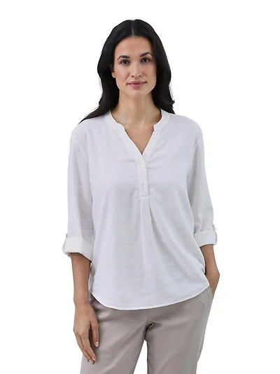 CHAPS LS LINEN RAYON