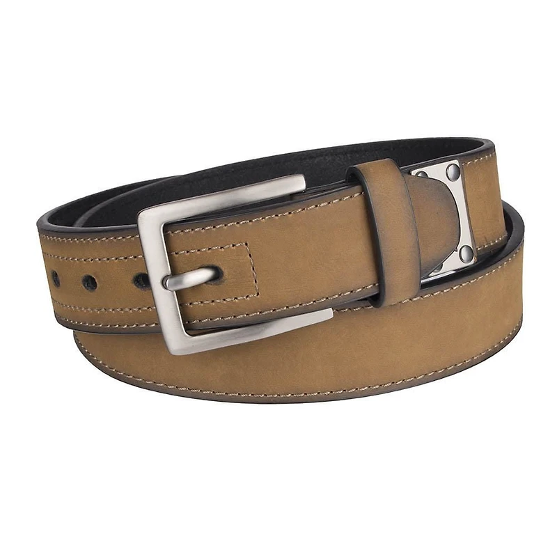 Ceinture brune Genuine Dickies pour hommes en cuir industriel renforc