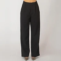 Devoted high waisted loose fit pleated waist pant
