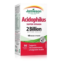 Jamieson Capsules Super Souche Acidophilus - 2 Milliards de Cellules Actives 90 comprimés