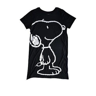 Ladies Peanuts Snoopy Look Up Short Sleeve Night Shirt