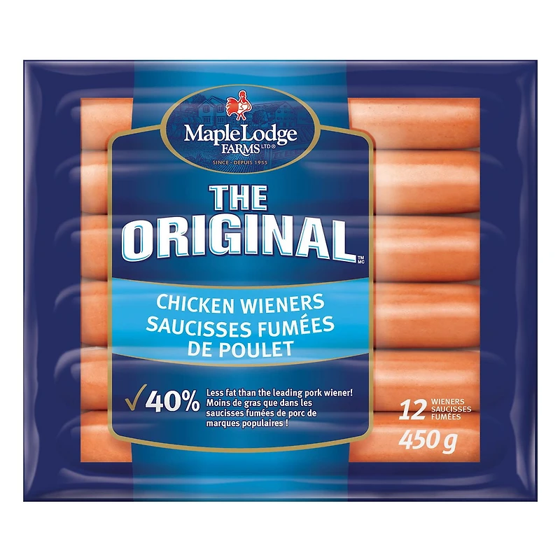 Maple Lodge Farms The Original Chicken Wieners, 12 Wieners, 450 g