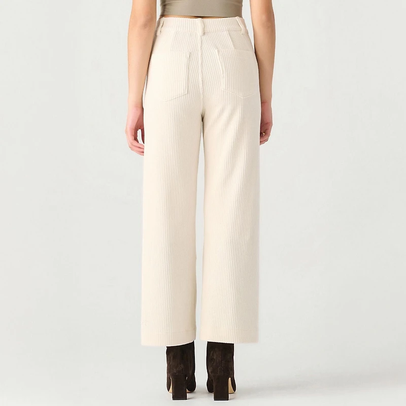 Devoted wide leg high-waisted corduroy pants