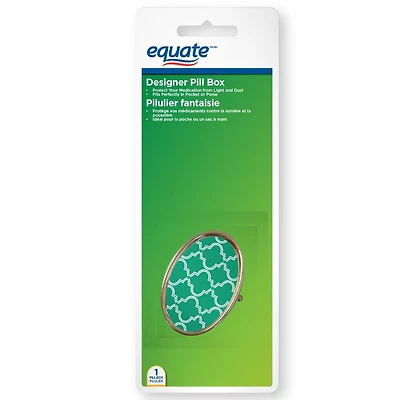 Equate Designer Pill Box, Compact and convenient pill box
