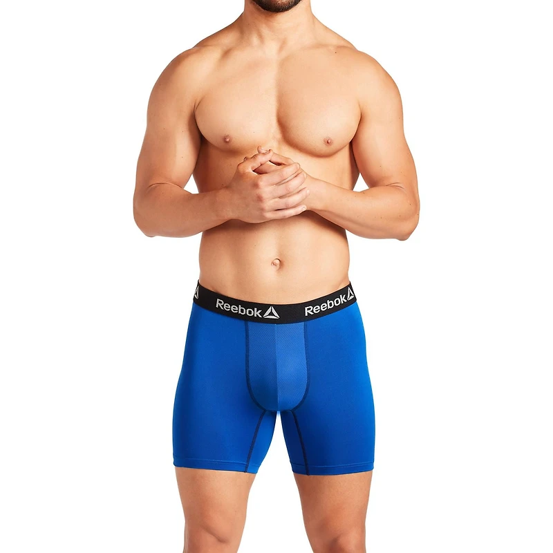 Paquet de 3 caleçons boxeurs haute performance Reebok à effet rafraîchissant pour hommes