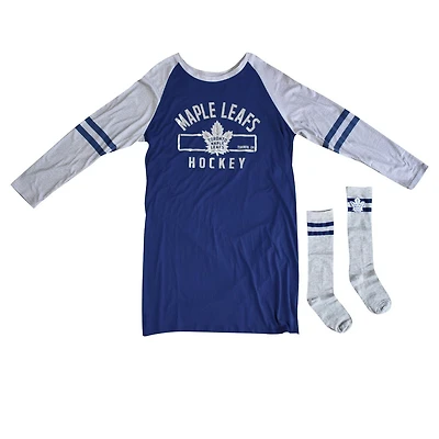Ensemble de pyjama 2 pièces des Maple Leafs de Toronto de la LNH pour dames plus