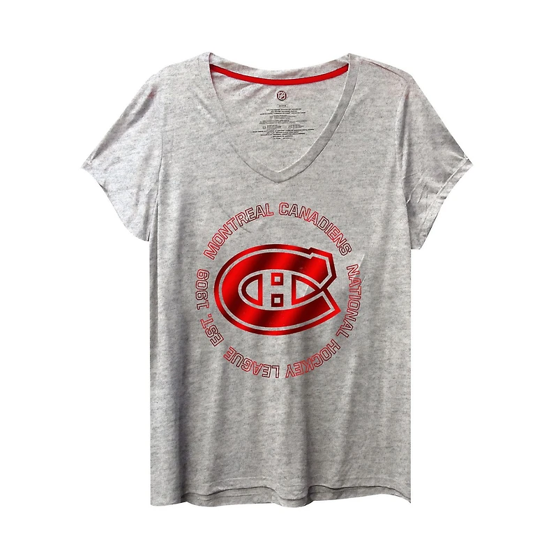 T-shirt LNH de Canadiens de Taille Plus pour femmes, grande taille