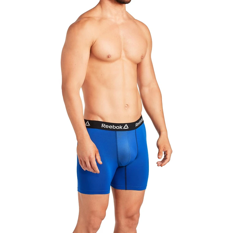 Paquet de 3 caleçons boxeurs haute performance Reebok à effet rafraîchissant pour hommes