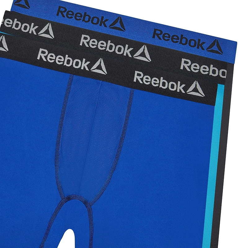 Paquet de 3 caleçons boxeurs haute performance Reebok à effet rafraîchissant pour hommes