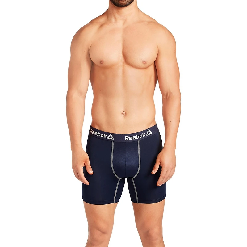 Reebok Men's Underwear 3 Pack Sustainable Performance Boxer Briefs